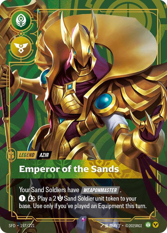 Azir - Emperor of the Sands 197/221 (Spiritforged)  - Foil