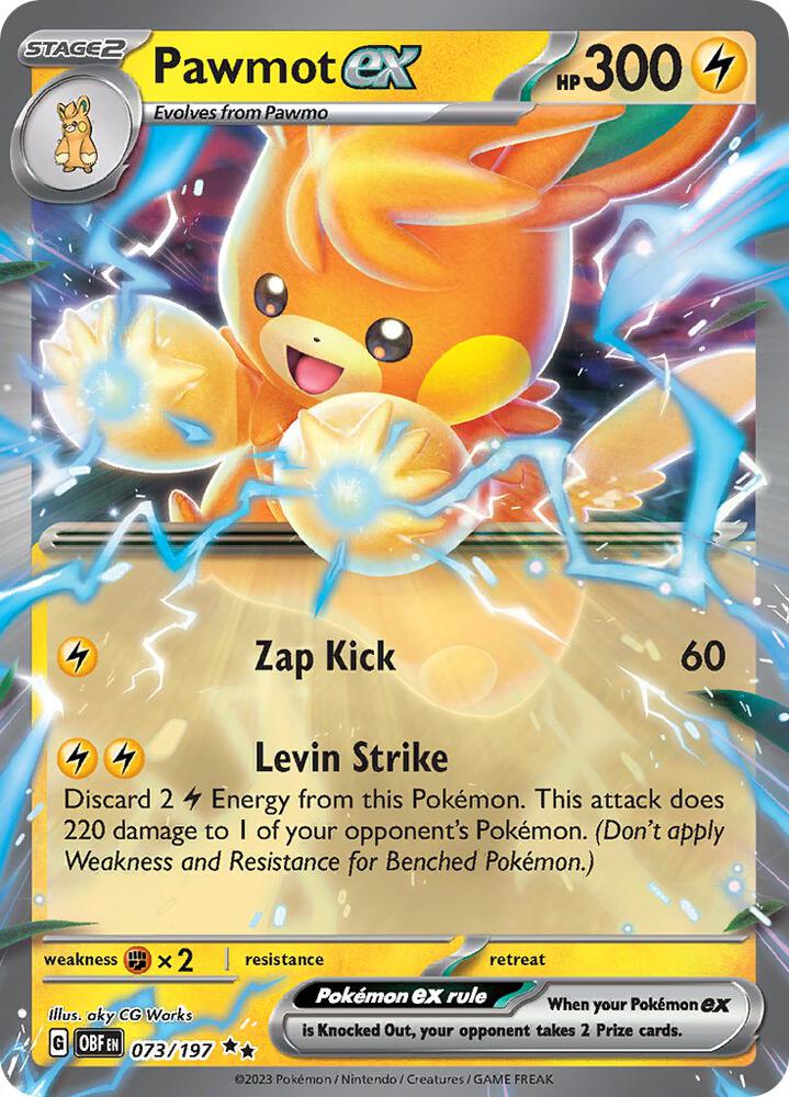 Pawmot ex 073/197 (SV03: Obsidian Flames)  - Holofoil
