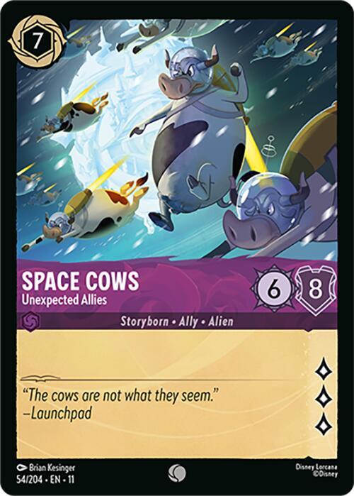 Space Cows Unexpected Allies 54/204 (Winterspell) 