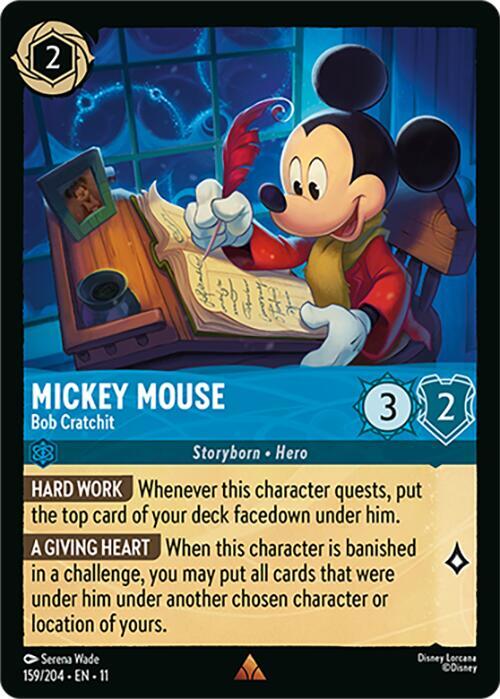 Mickey Mouse Bob Cratchit 159/204 (Winterspell) 