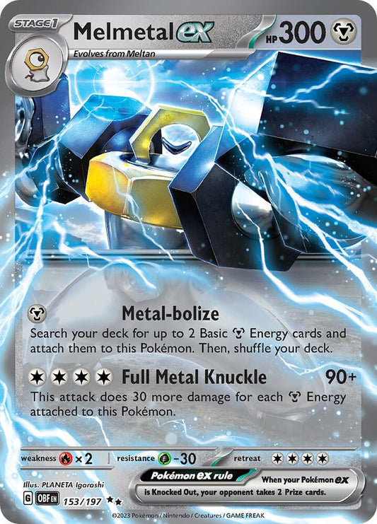 Melmetal ex 153/197 (SV03: Obsidian Flames)  - Holofoil