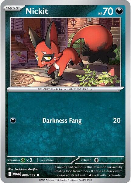 Nickit 089/132 (ME01: Mega Evolution)  - Reverse Holofoil