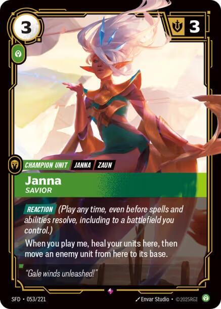 Janna - Savior 53/221 (Spiritforged)  - Foil