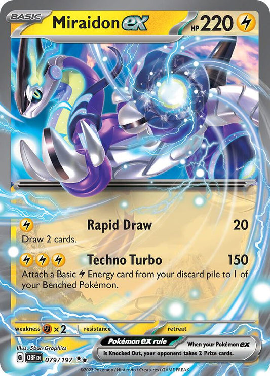 Miraidon ex 079/197 (SV03: Obsidian Flames)  - Holofoil