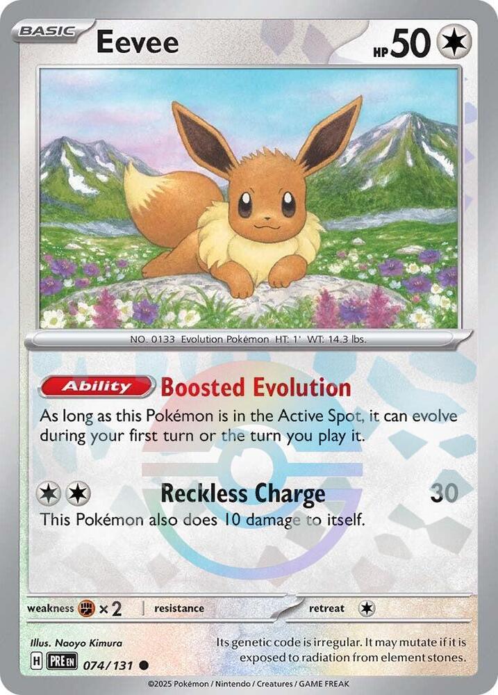 Eevee 074/131 (SV: Prismatic Evolutions)  - Poke Ball Holofoil