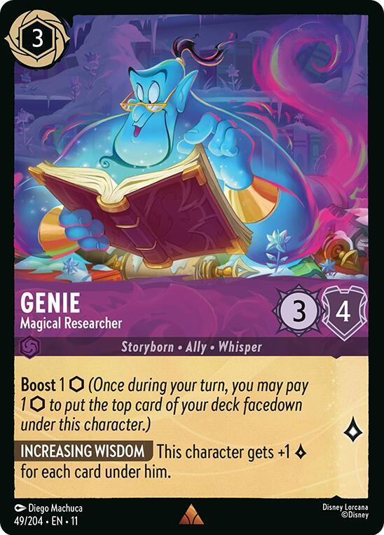 Genie Magical Researcher 49/204 (Winterspell)  - Cold Foil