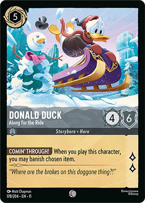 Donald Duck Along for the Ride 178/204 ()  - Cold Foil