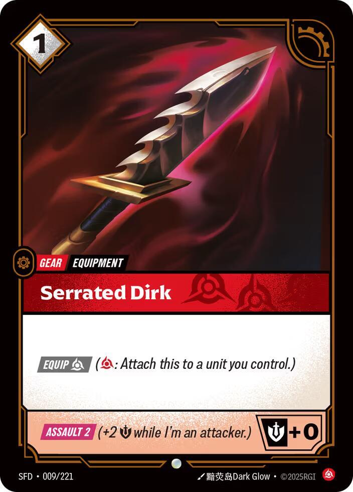 Serrated Dirk 9/221 (Spiritforged)  - Foil