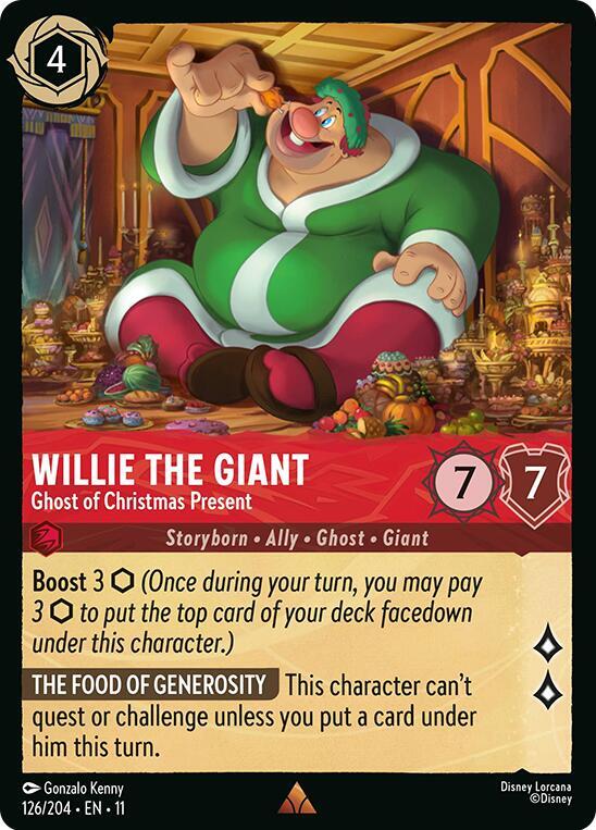 Willie the Giant, Ghost of Christmas Present 126/204 (Winterspell)  - Cold Foil
