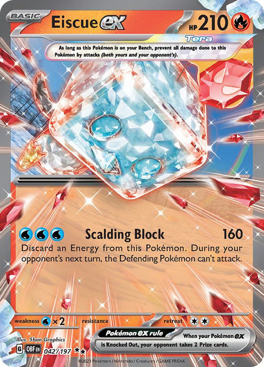 Eiscue ex 042/197 (SV03: Obsidian Flames)  - Holofoil