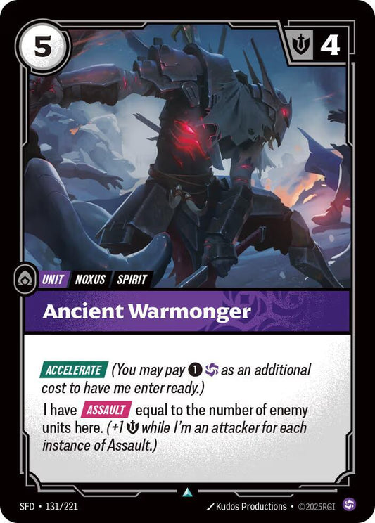 Ancient Warmonger 131/221 (Spiritforged) 