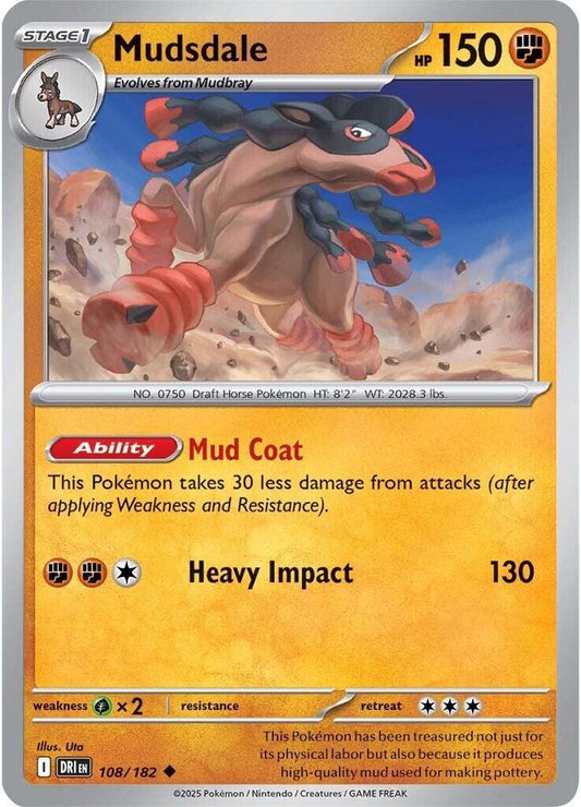 Mudsdale 108/182 (SV10: Destined Rivals) 