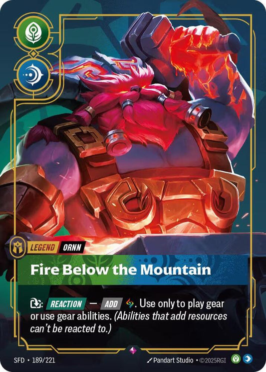 Ornn - Fire Below the Mountain 189/221 (Spiritforged)  - Foil