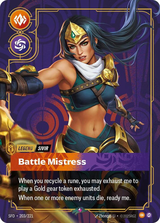 Sivir - Battle Mistress 203/221 (Spiritforged)  - Foil