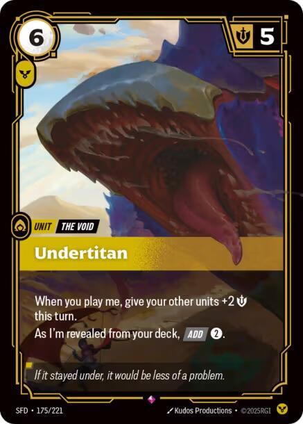 Undertitan 175/221 (Spiritforged)  - Foil