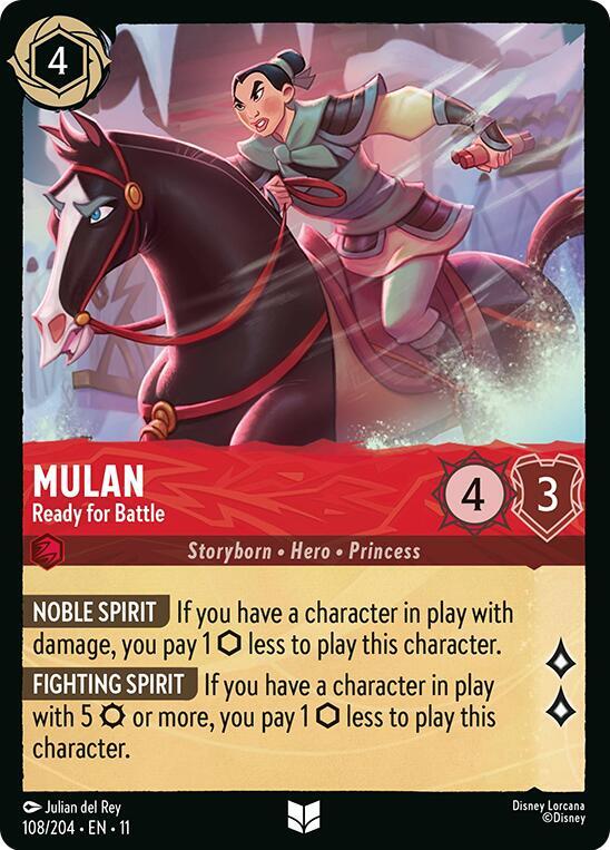 Mulan Ready for Battle 108/204 (Winterspell) 