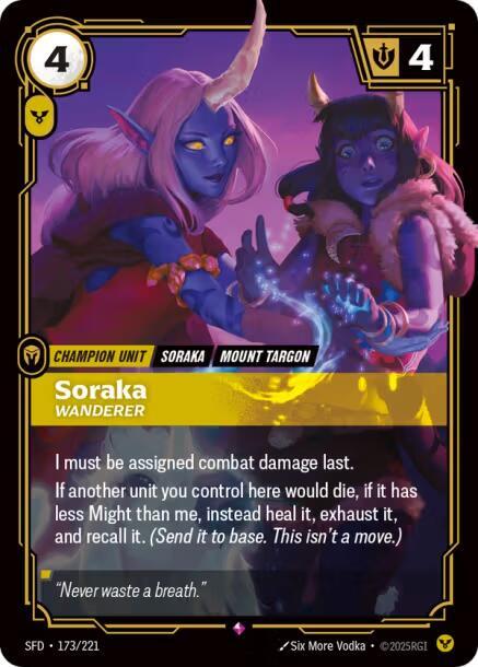 Soraka - Wanderer 173/221 (Spiritforged)  - Foil