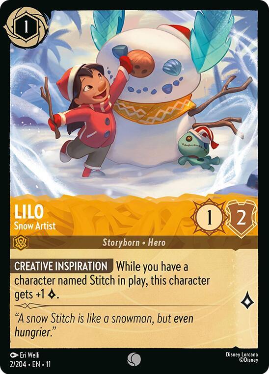 Lilo Snow Artist 2/204 (Winterspell)  - Cold Foil
