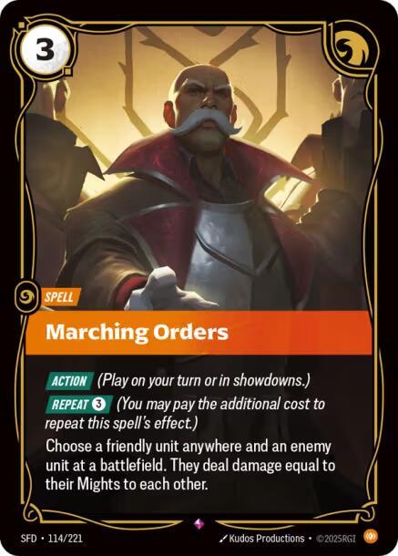 Marching Orders 114/221 (Spiritforged)  - Foil