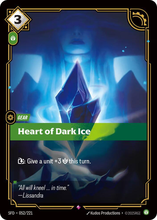 Heart of Dark Ice 52/221 (Spiritforged)  - Foil