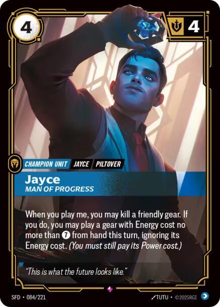 Jayce - Man of Progress 84/221 (Spiritforged)  - Foil