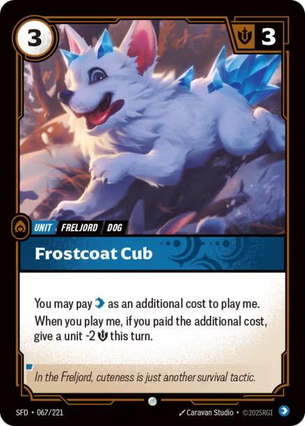 Frostcoat Cub 67/221 (Spiritforged)  - Foil