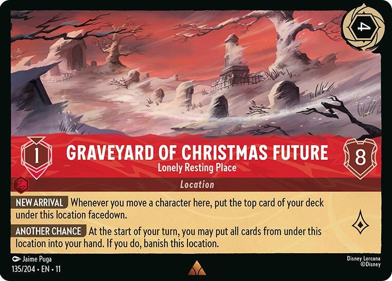 Graveyard of Christmas Future, Lonely Resting Place 135/204 (Winterspell)  - Cold Foil