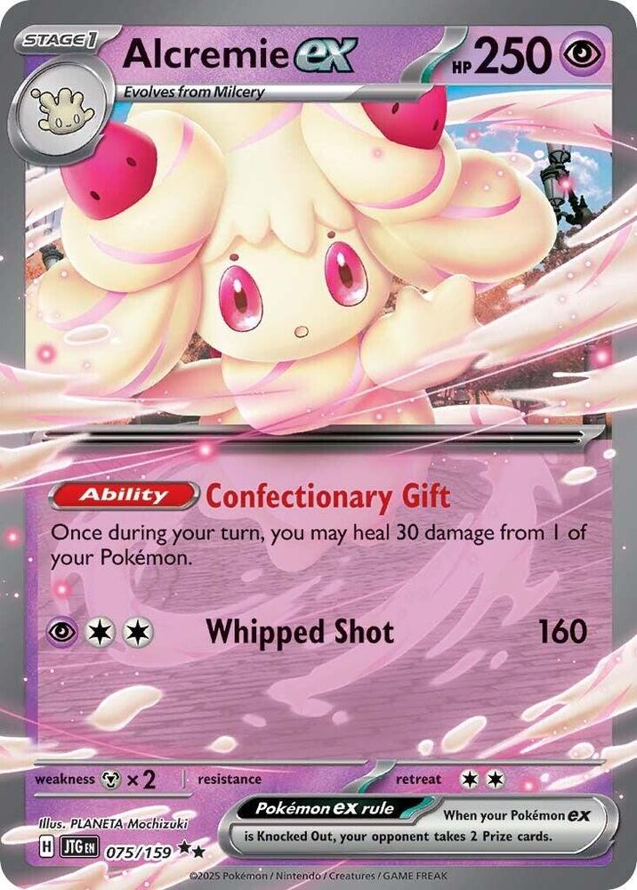 Alcremie ex 075/159 (SV09: Journey Together)  - Holofoil