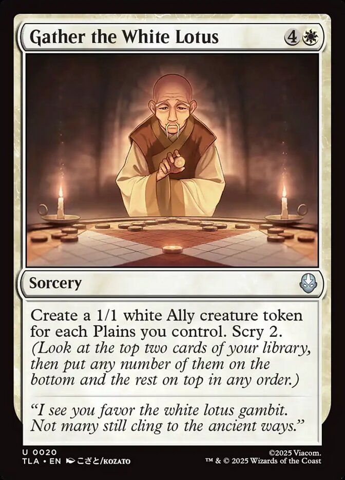 Gather the White Lotus 20/286 (Avatar: The Last Airbender) 