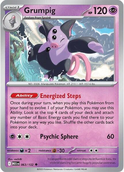 Grumpig 063/132 (ME01: Mega Evolution) 