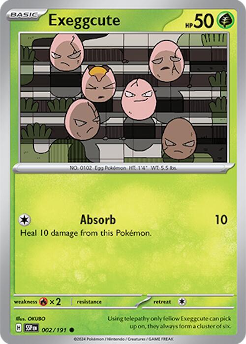 Exeggcute 002 191 002/191 (SV08: Surging Sparks) 