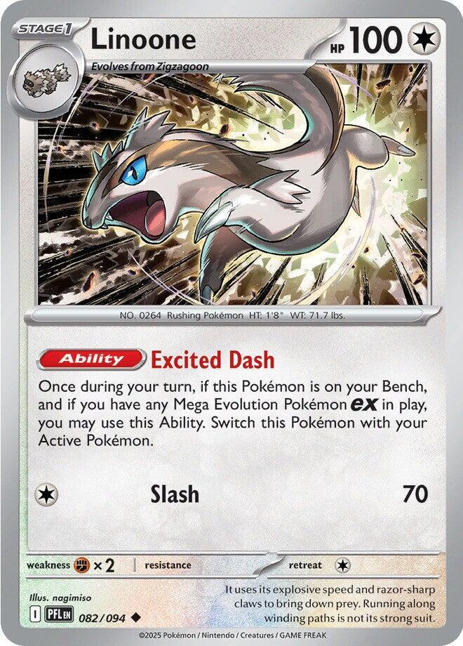 Linoone 082/094 (ME02: Phantasmal Flames) 