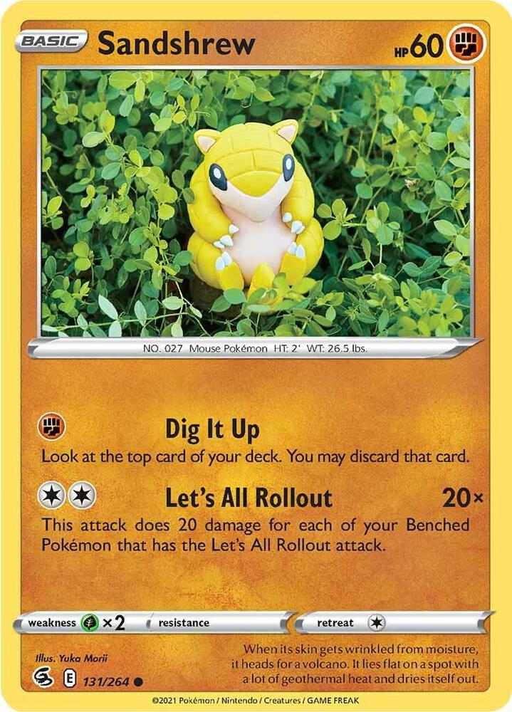 Sandshrew 131/264 (SWSH08: Fusion Strike) 