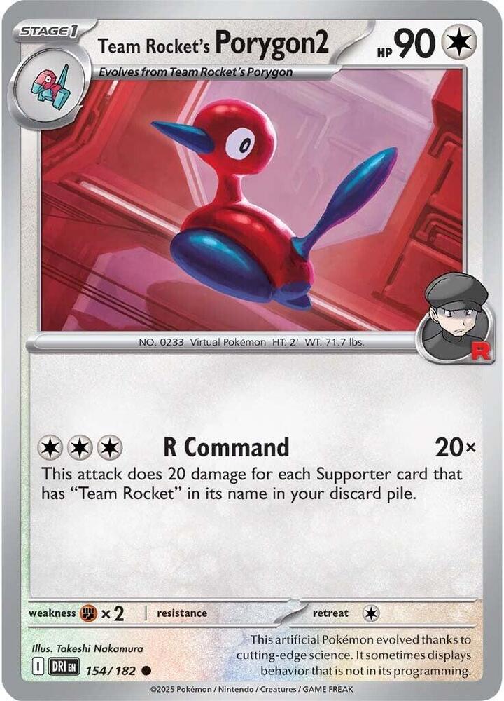 Team Rocket's Porygon2 154/182 (SV10: Destined Rivals) 