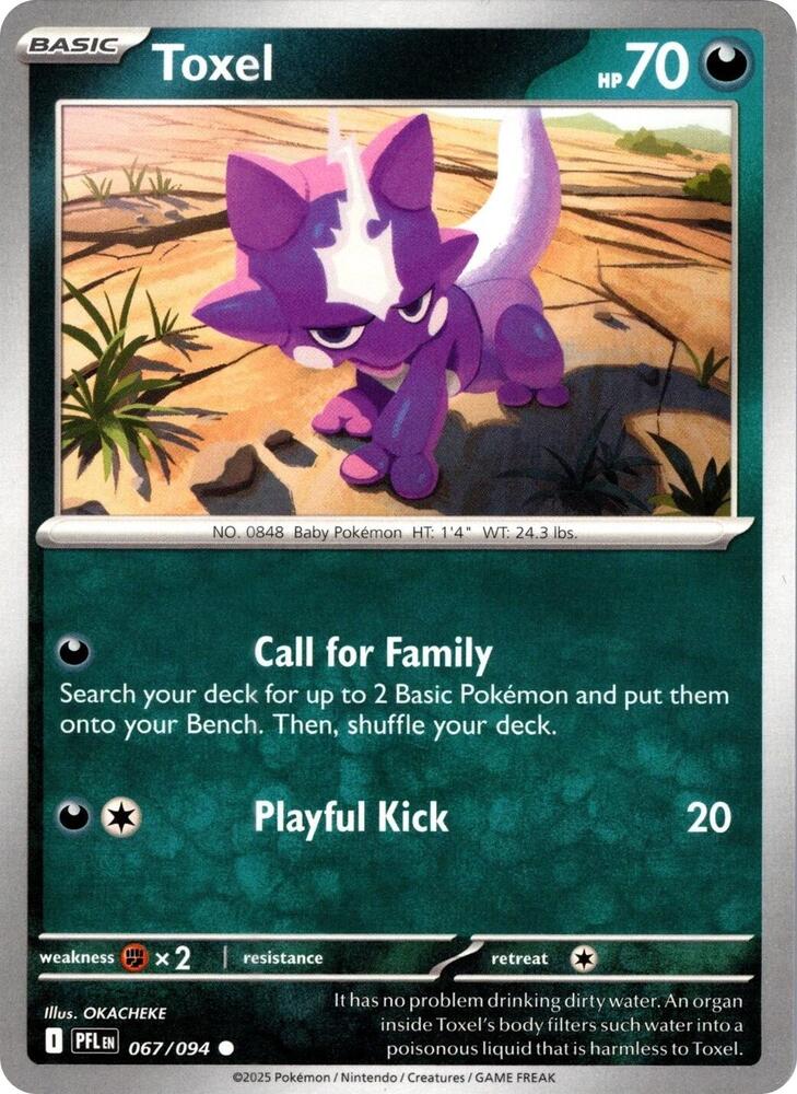 Toxel 067/094 (ME02: Phantasmal Flames) 