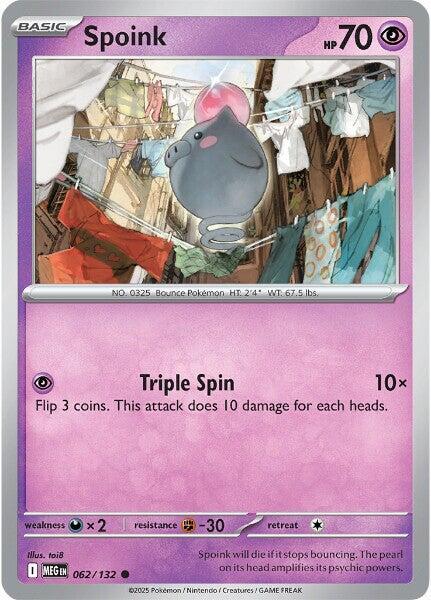 Spoink 062/132 (ME01: Mega Evolution) 