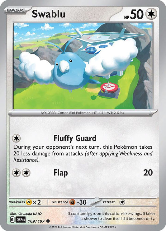 Swablu 169/197 (SV03: Obsidian Flames) 