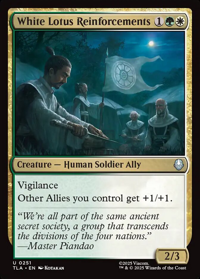 White Lotus Reinforcements 251/286 (Avatar: The Last Airbender) 