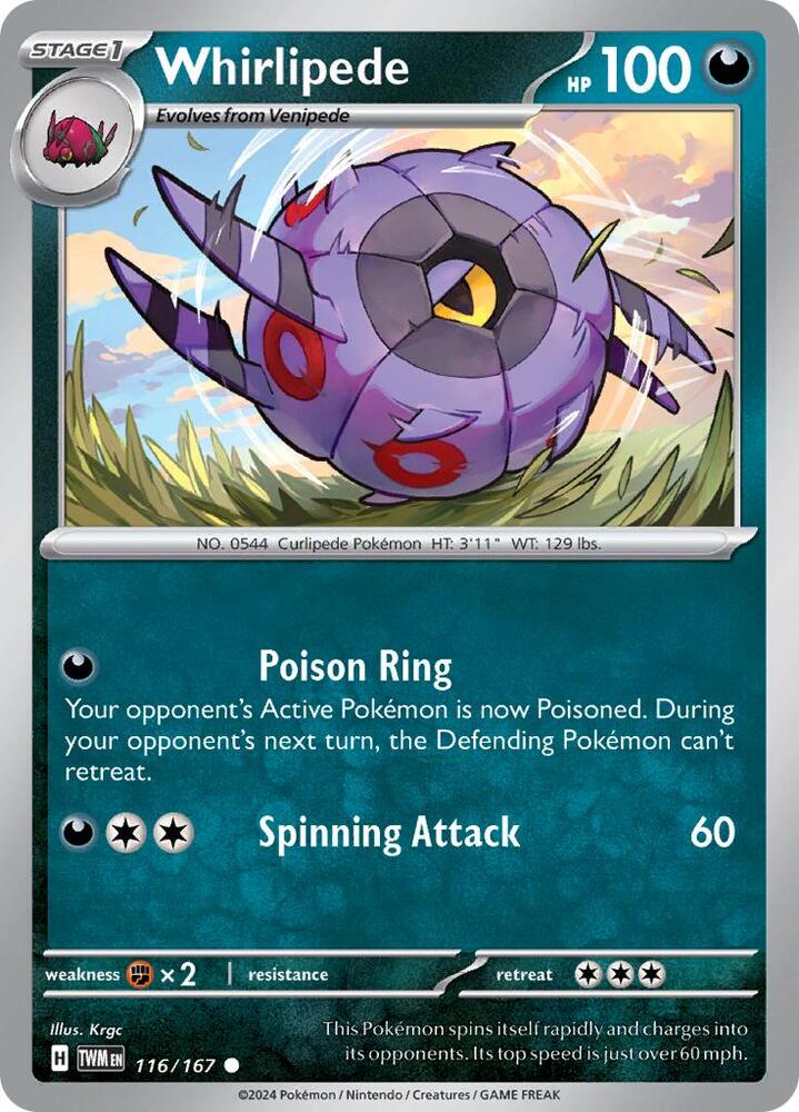 Whirlipede 116/167 (SV06: Twilight Masquerade) 
