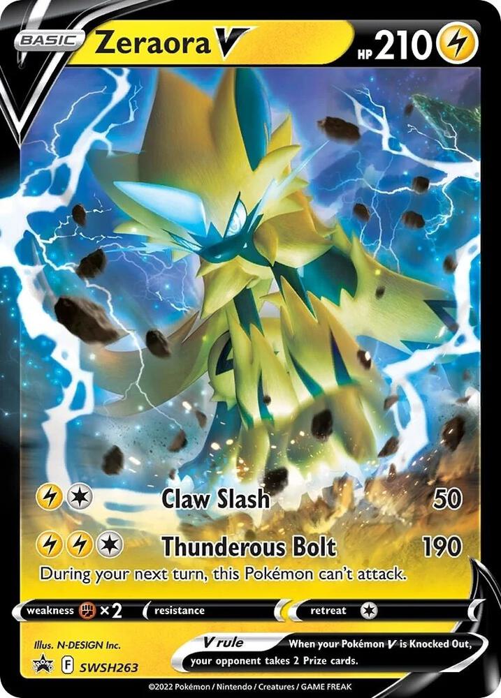 Zeraora V SWSH263 (SWSH: Sword & Shield Promo Cards)  - Holofoil