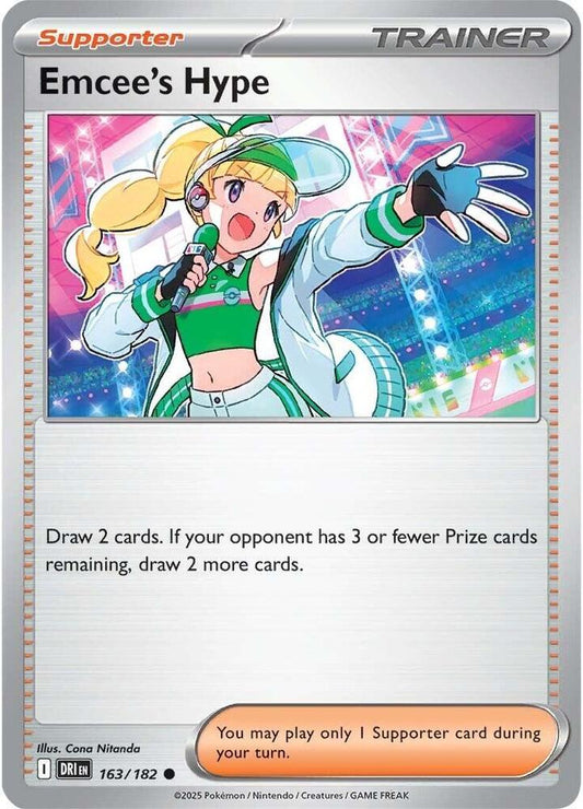 Emcee's Hype 163/182 (SV10: Destined Rivals) 