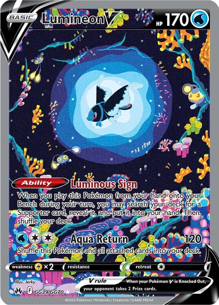 Lumineon V GG39/GG70 (Crown Zenith: Galarian Gallery)  - Holofoil