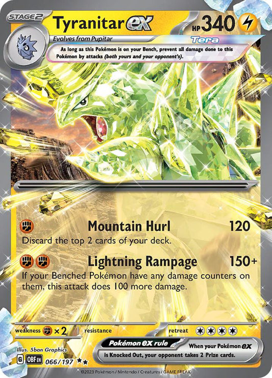Tyranitar ex 066/197 (SV03: Obsidian Flames)  - Holofoil