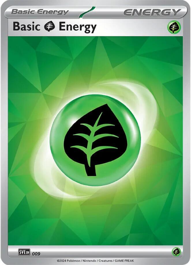 Basic Grass Energy 009 009 (SVE: Scarlet & Violet Energies)  - Holofoil