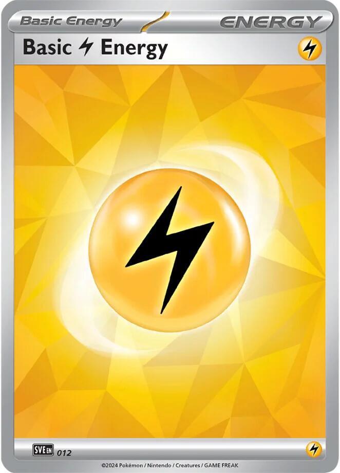 Basic Lightning Energy 012 012 (SVE: Scarlet & Violet Energies)  - Holofoil