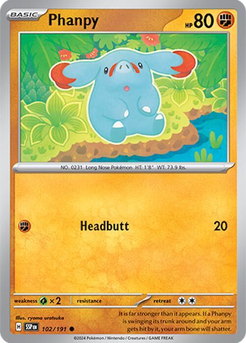 Phanpy 102/191 (SV08: Surging Sparks) 