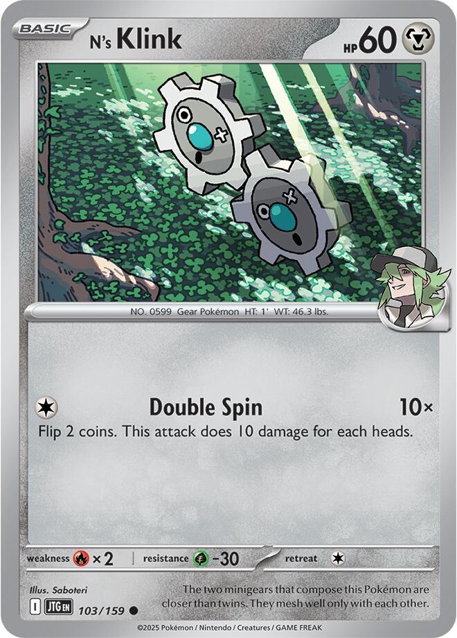 N's Klink 103/159 (SV09: Journey Together) 