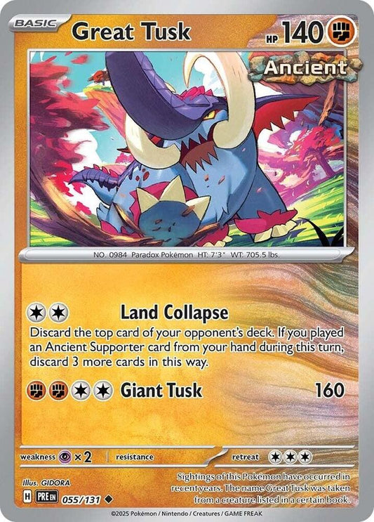 Great Tusk 055/131 (SV: Prismatic Evolutions) 