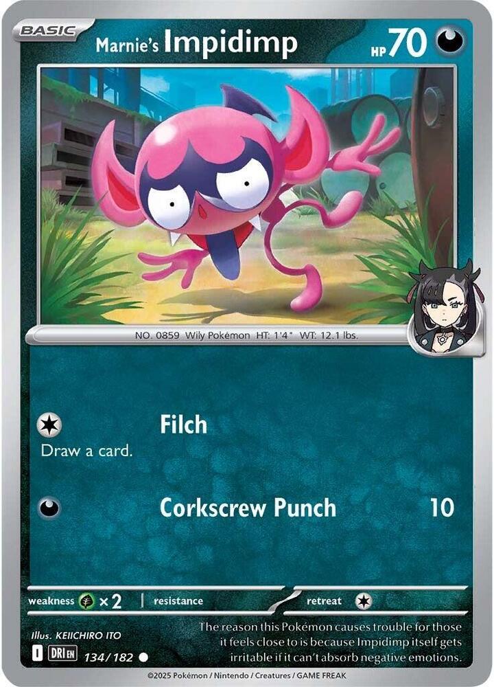 Marnie's Impidimp 134/182 (SV10: Destined Rivals) 