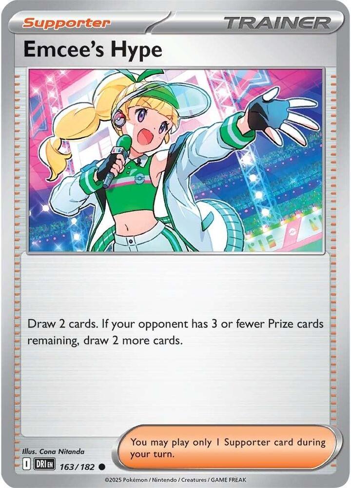 Emcees Hype 163/182 (SV10: Destined Rivals) 